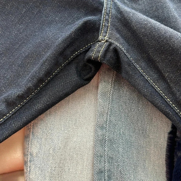 JUST CAVALLI Gold Stud Embellished Jeans Dark Wash Statement Slim Leg Jeans, 28 - Picture 15 of 16